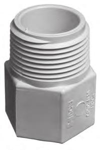 CPVC CTS FITTINGS C-11 DESCRIPTION ITEM# DIMENSION STD PACK CARTON PRICE MALE ADAPTER (CPVC MPT X CPVC Hub) For use in cold