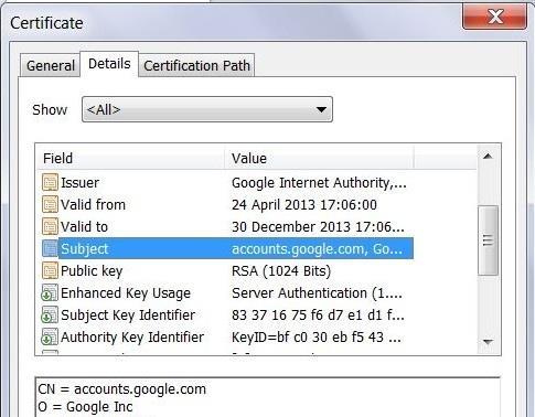 Example Client Certificate Example Client
