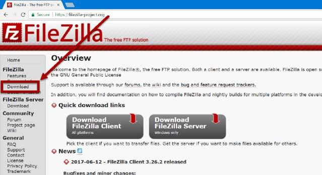 When files are too large to transfer over regular Windows Explorer FTP or if a more intuitive interface is desired, many clients choose to use FileZilla.