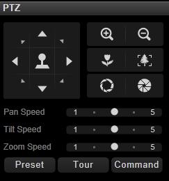 Optical PTZ Operation If there is a camera supporting optical pan/tilt/zoom function in current view, you