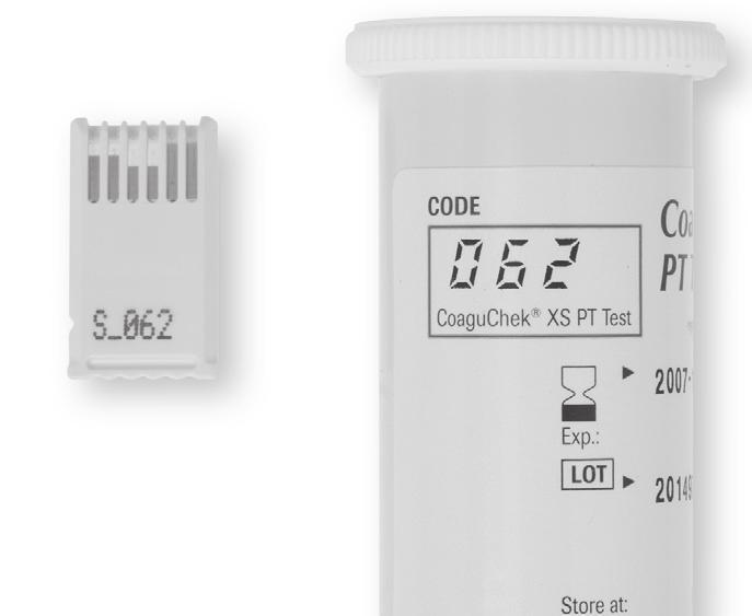Always compare the code number you see on the display with the number that is printed on the test strip container you are using.