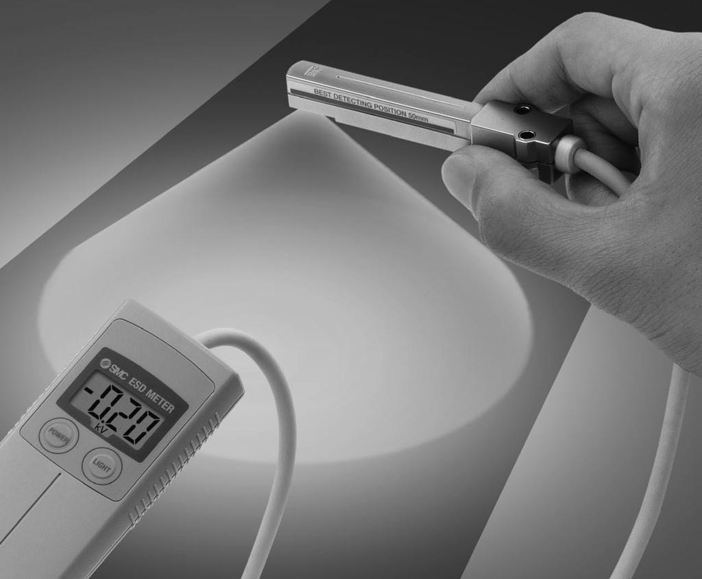 Handheld Electrostatic Meter 10 Series Easy-to-use handheld electrostatic meter Rated charge amount range: ±20.