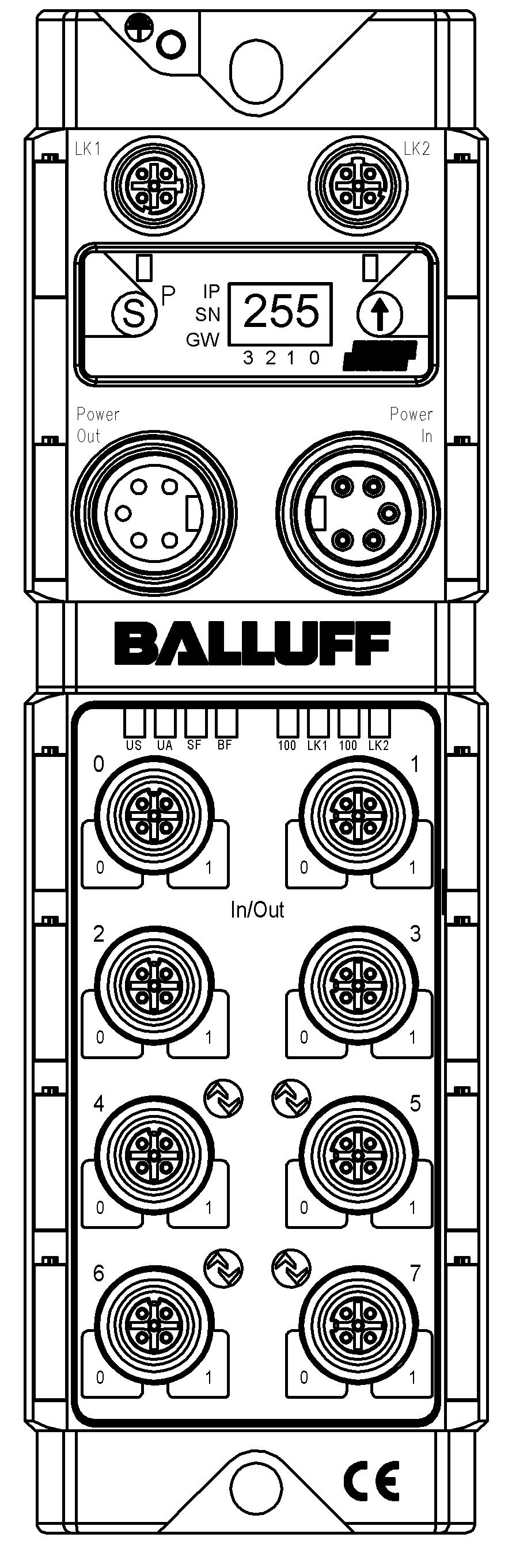Balluff Network Interface Profinet, BNI PNT-502-10
