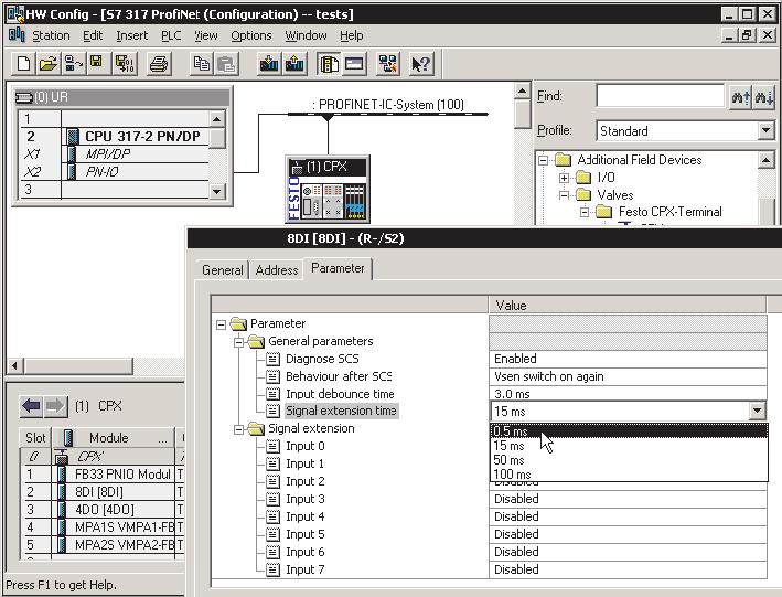 2. Commissioning Setting module parameters 1. Start the PROFINET hardware configuration in your configuration and programming software (e.g. HW Config in Siemens STEP 7). 1 3 2 Fig.