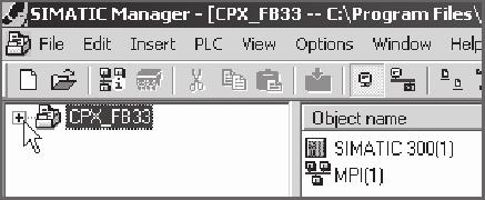 Create a new project in the SIMATIC Manager: File > New > New... 3. Enter a project name (e.g. CPX_FB33) and confirm the input with OK. 4.