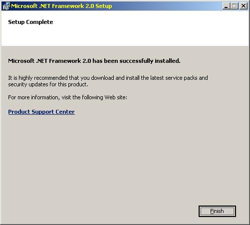 2.8 When.NET is fully installed and configured, click Finish. The main installation will begin. 2.