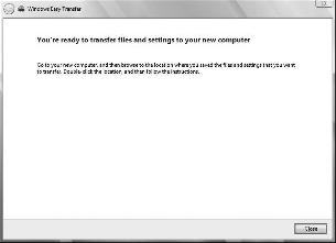 The Windows Easy Transfer wizard is designed to transfer settings for Windows, some Windows applications, and user files. The default settings include the following.