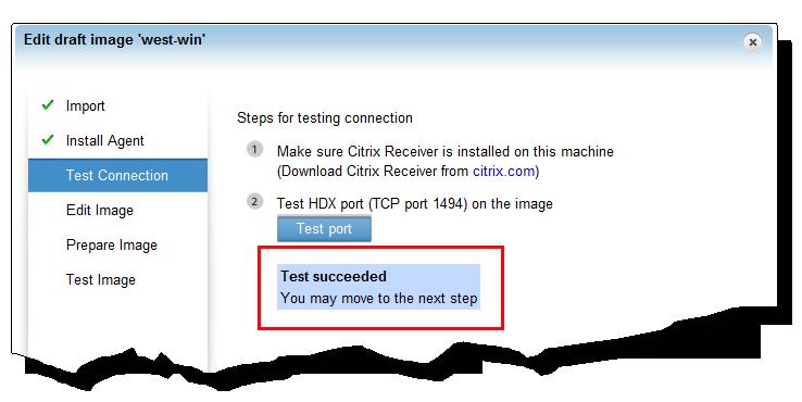 Creating the First Windows Image To test the connection 1. If Citrix Receiver (formerly Citrix online plug-in) is not installed on the user device you are using, install it from https://www.citrix.