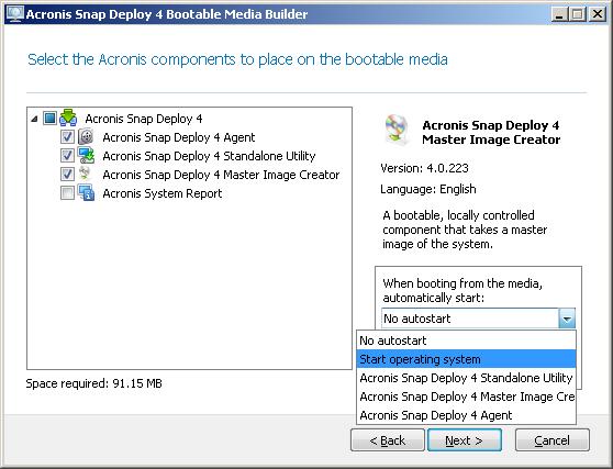 7.2.1 Creating an Acronis bootable media Acronis bootable media is a physical media (CD, DVD, USB flash drive, or other media supported by the machine s BIOS as a boot device) that contains bootable