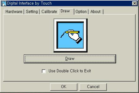 4. Draw Tab Draw The Draw program lets you test the operation Touch-screen and pen by checking the accuracy and