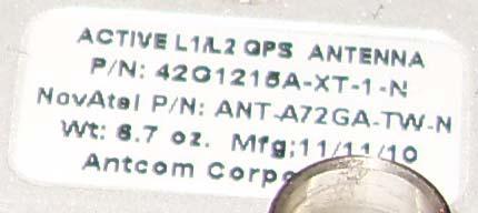 GPS Antenna Identification Labels
