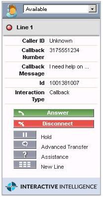 Callback interactions A callback interaction is one in which a caller makes a request to have their call returned.