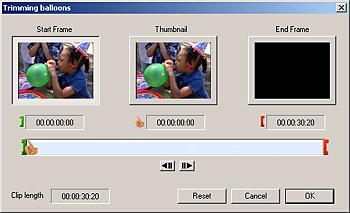 Trimming Your Video Now that you ve captured some video footage, you can trim it. For example, you can change your Start and End points.