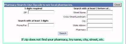 7.3.1.2.1.3 If the Pharmacy is Not Listed Select the Add Pharmacy button.