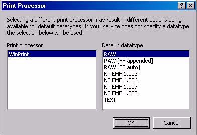 9) 3f) Select the Print Processor button.