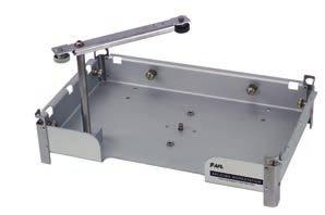 The ASW-02 provides a stable work surface and secure mounting of the splicer and cleaver to prevent accidental drops and