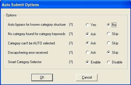 selection for it. 3) If Smart Category Selector is enabled, the tool auto selects the best-matching category that complies specific measurements.