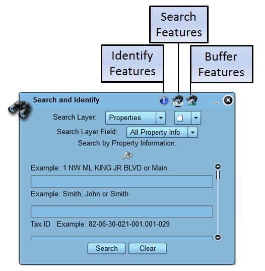 Search and Identify The Search and Identify tool has many features.