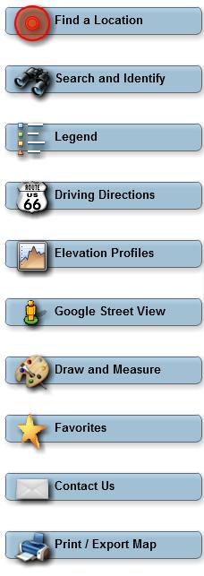 Tools Quick Look Find a Location o This tool can be used to locate an address, intersection, or Decimal Degree Coordinate location on the map.