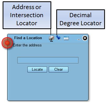 Tools In-depth Look Find a Location This tool allows the user to enter a mailing address using the following syntax: 100 N Main St Notice, all direction prefixes (North, South, etc.) are abbreviated.