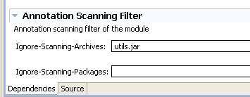 Annotation Scanning Property Files 11 For archives, Ignore-Scanning-Archives For packages, Ignore-Scanning-Packages File amm.filter.