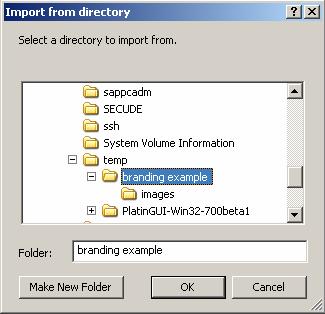 containing sub-directory images and select it. (E.