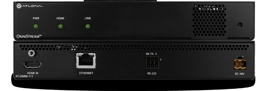OmniStream Single-Channel Networked AV Encoder The Atlona OmniStream () is a networked AV encoder for one HDMI source up to 4K/UHD, plus embedded audio and RS-232 control.