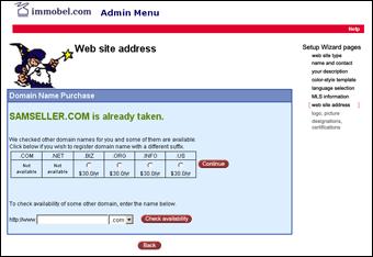 Appendix G Check Domain Availability When purchasing a new domain, you can check the domain availability by clicking the red Check Availability button that is located in the Purchase New Domain Name