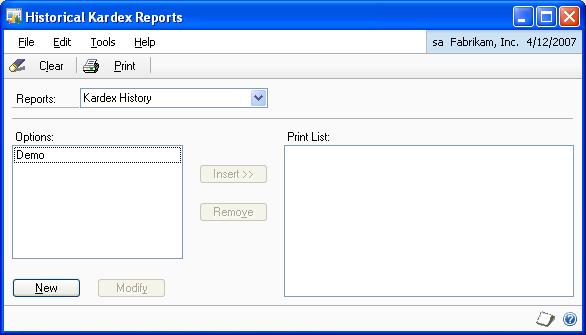 CHAPTER 2 INQUIRIES AND REPORTS 3. Select whether the report option you are creating is for a detailed or a summary report. 4.