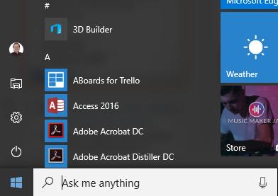 Tip 4 Customize the Start Menu You can change which icons are displayed on the Start Menu o Start Menu /