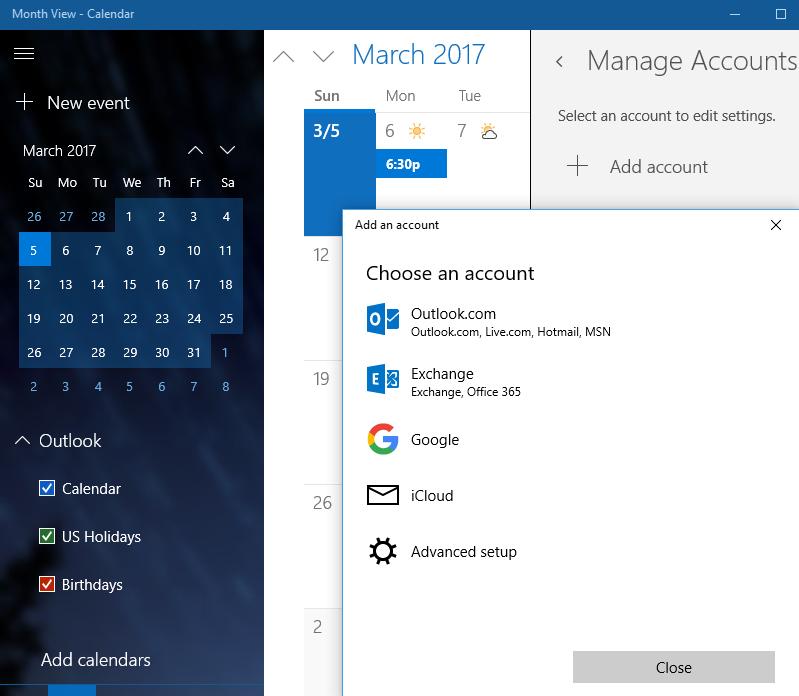 Tip 6 Connect the Calendar App The Windows 10 Calendar App can be connected to Google Calendars o