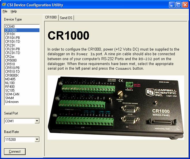 Section 8. CR1000 Configuration FIGURE 8.1-1.