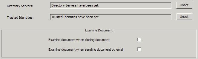 Application Deployment Guide Acrobat Security Administration Guide Basic Installer Tuning 24 Figure 3 Security wizard panel 2. Click on Digital Signatures.