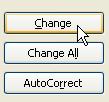 Also, observe that in the Suggestions list box, suggestions for the misspelled word are displayed. b. Click Change to ch