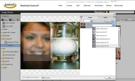 IMAGE TAGGING AND FACIAL RECOGNITION Jostens new imaging tagging software helps you accurately identify everyone in your yearbook using industry leading facial recognition technology.