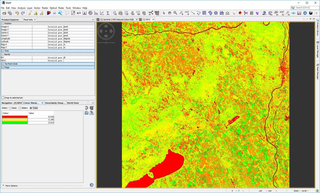 Exercise 2 Sentinel-2 atmospheric correction and NDVI index