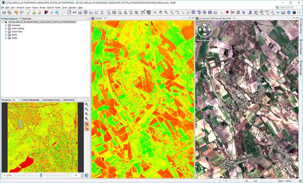 Exercise 2 Sentinel-2 atmospheric correction and NDVI index