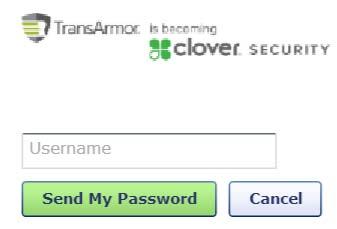 Click Password in I forgot my Password Your Username should automatically be prepopulated.