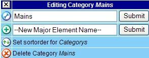 11.04 Category Enter category name in the New Category Name box and click category. Repeat to add further categories.