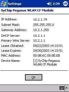 2 Station IP Info IP Address IP address of the card or module Not e: Check with your network administrator for IP configuration information.