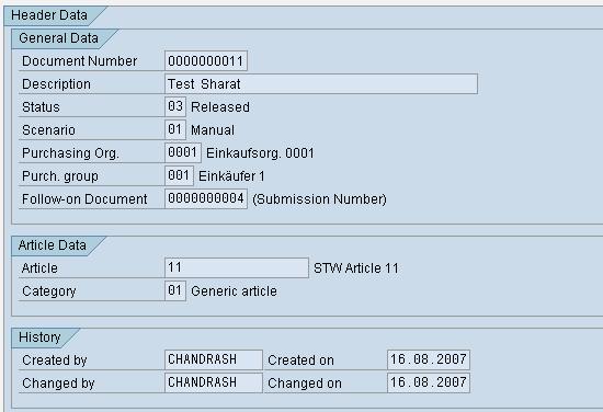 different purchasing organizations, the correct purchasing organization is determined automatically when the stock transfer document is released (field EKORG in table T001W) o Purch.