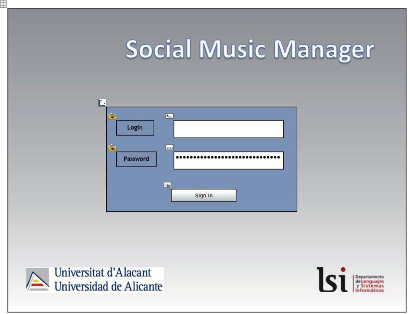 Model-Driven Development of Rich Internet Applications on the Semantic Web 127 Figure 6.5. Screenshot with the login form of the Social Network Site.