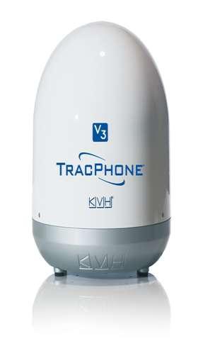 The Next Generation of SATCOM! KVH s new TracPhone V3 the world s smallest maritime VSAT solution Ultra-compact antenna only 14.