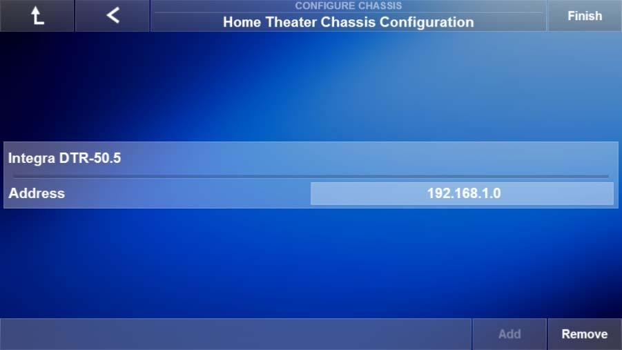 driver. Select the Home Theater Receiver IP driver and then select OK. 5.