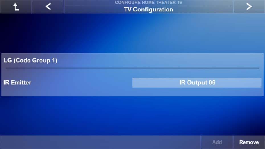 Integrating A Home Theater System 5-15 8. When finished select OK to return to the TV Configuration main page.
