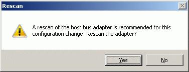vsphere client will prompt you to rescan the host bus adapter for New Storage Devices and New VMFS