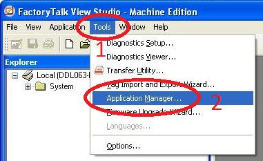 runtime application in Factory Talk View Studio v6.