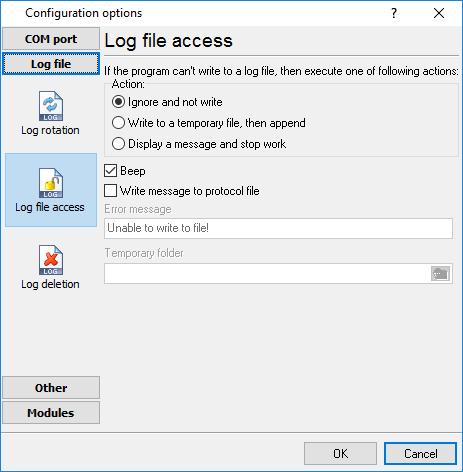 18 USB HID Logger You can select one from following variants: Fig. 4.2.1 File access mode.