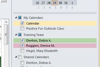 Viewing Multiple Calendars Sometimes you may want to view multiple calendars at the same time.