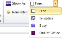 Create an event 1. In Calendar, on the Home tab, in the New group, click New Items, and then click All Day Event. 2.